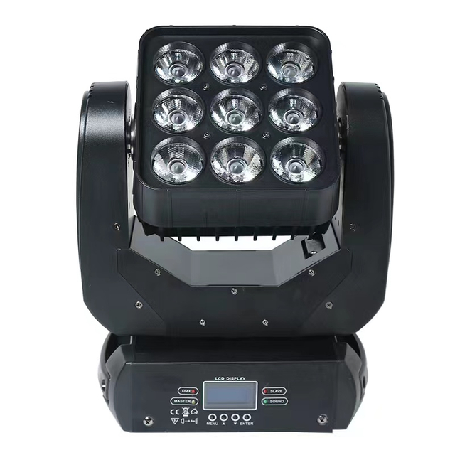 Цена на едро на нови стилове LED матрична светлина Матрична сценична светлина 9*10W LED матрични светлини с подвижна глава