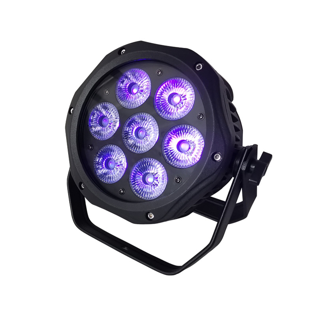 H&eacute;ich Qualit&eacute;it 7 * 12 LED waasserdicht flaach Par Liicht Vollfaarf 4-an-1 Par Liicht Stage Effekt Luuchten