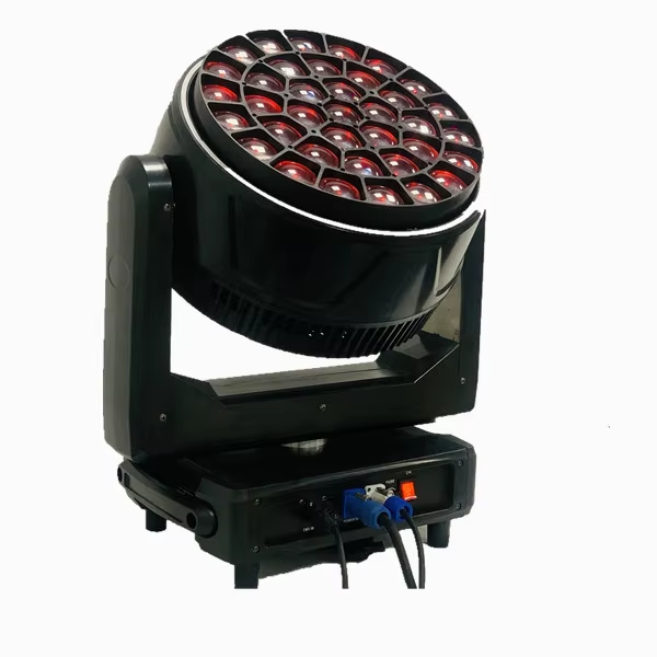 高功率37x40w LED BEE眼睛移动头灯，带环RGBW 4中1个Zoom Wash DJ舞台照明婚礼表演大音乐会