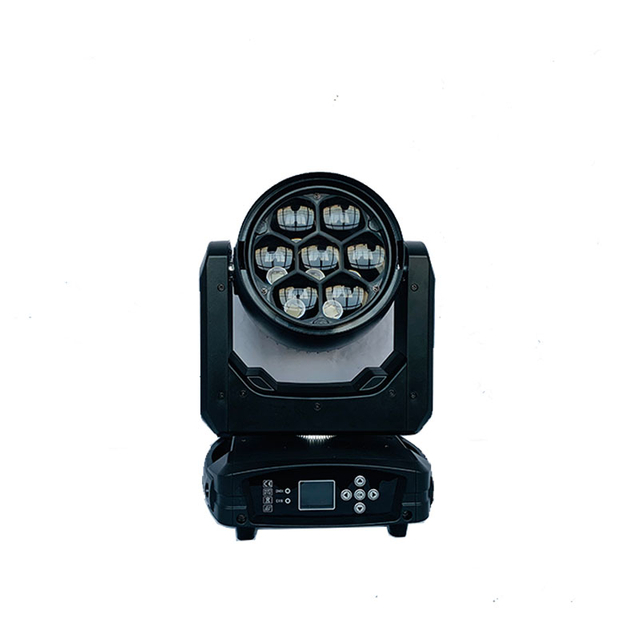 ಹೆಚ್ಚು ಮಾರಾಟವಾಗುವ ಮಿನಿ 7*40W LED ಪೂರ್ಣ-ಬಣ್ಣದ ಹಂತದ ಬೆಳಕು 4-ಇನ್-1 ಶೇಕಿಂಗ್ ಬೀ ಐ ಲೈಟ್ ಫ್ಲ್ಯಾಶಿಂಗ್ ಡೈ ಲೈಟ್