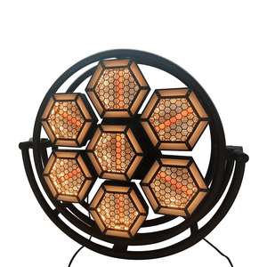 热销复古舞台波特曼复古背景 7X60W RGB 3 合 1 Led DJ 迪斯科带辅助