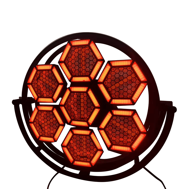 热销复古舞台波特曼复古背景 7X60W RGB 3 合 1 Led DJ 迪斯科带辅助