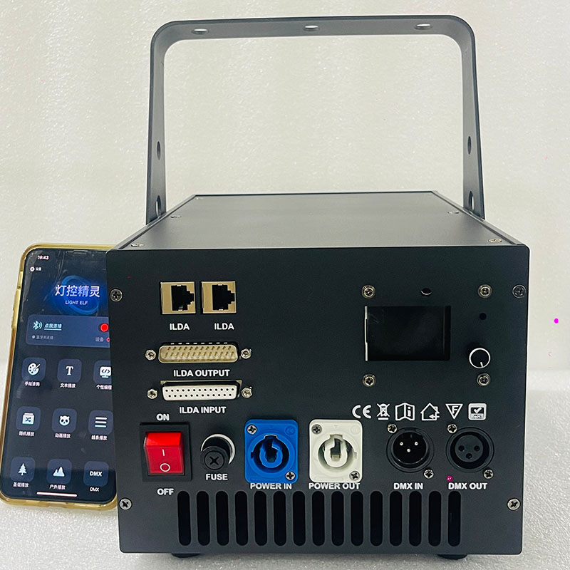 热销售样式10W全彩色激光应用程序移动遥控器移动舞台舞台轻型激光灯