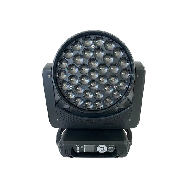 OEM Proffesiynol Ansawdd Uchel 37 * 15W Led Rgbw 4 Mewn 1 Chwyddo Golchwch Symud Pen Beam Disgo Goleuadau Cam Gyda Goleuadau Parti Cylch Ar gyfer Sioe Parti Clwb Nos