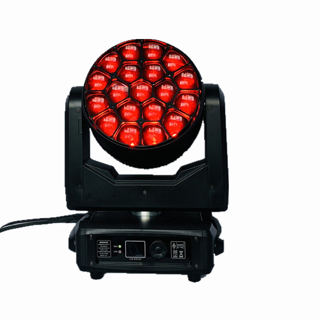 プロフェッショナル LED 19*30 ワット 40 ワット LED ウォッシュライトステージショー光効果ビッグビーアイズーム移動ヘッド dmx512 照明イベントクラブ