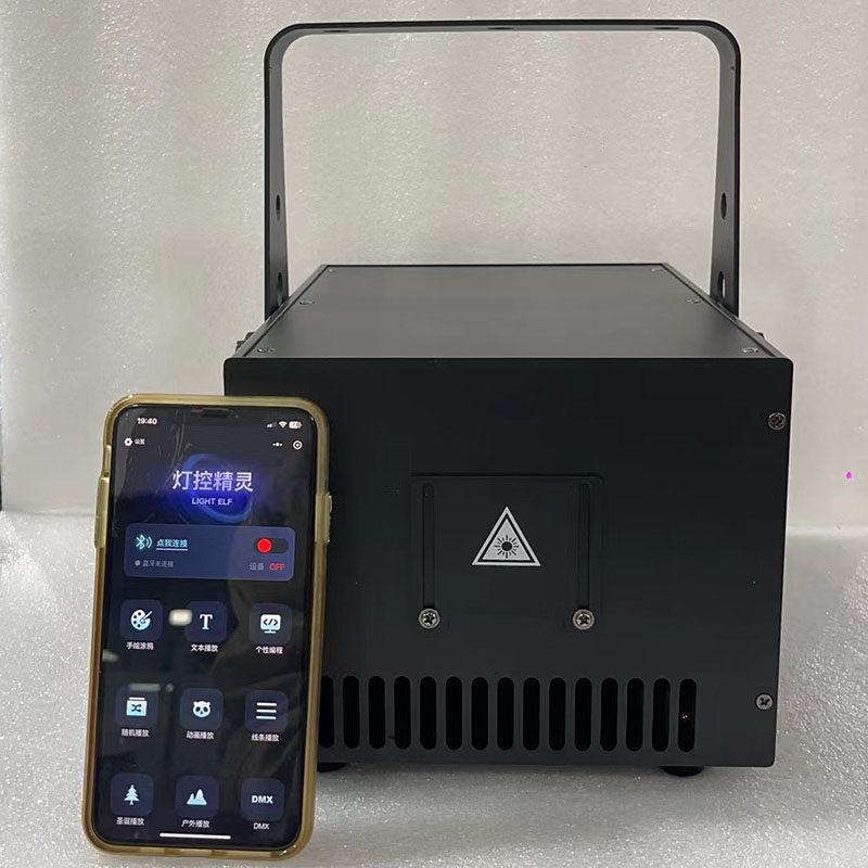热销售样式10W全彩色激光应用程序移动遥控器移动舞台舞台轻型激光灯