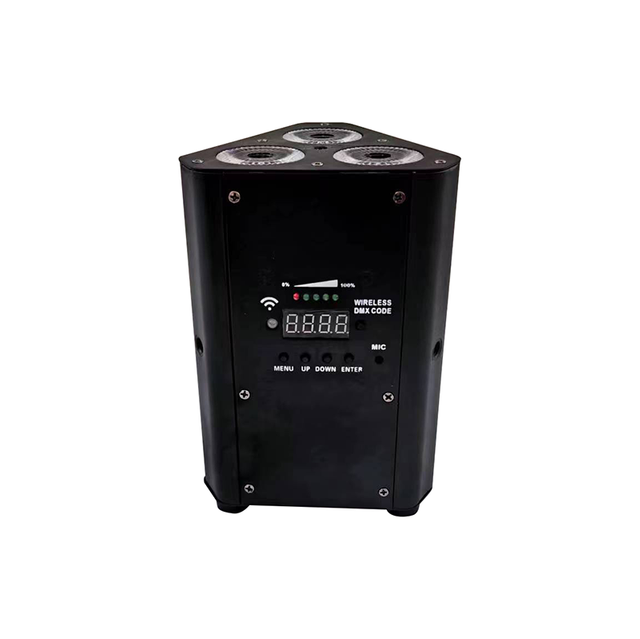 热销 3*12W LED 6 合 1 Rgbaw Uv Led Par 电池无线洗迪斯科灯可充电 Dmx Wifi 远程洗墙灯多彩婚礼秀